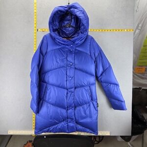 Cotopaxi Jacket Womens XS Blue Nina Parka 800 Fill Down Puffer Hooded Snap Coat